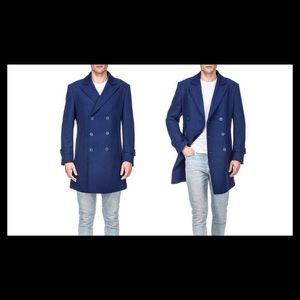 Braveman Men’sDouble Breasted Wool Blend